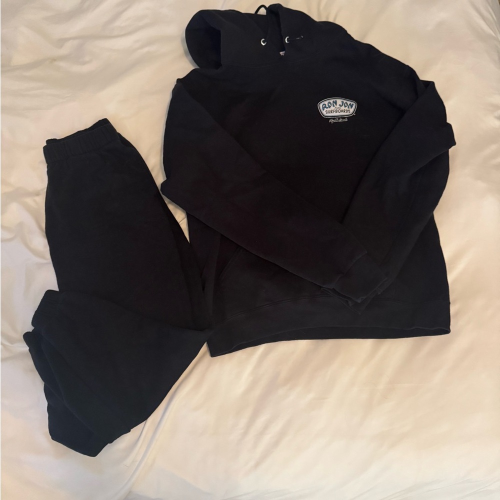 Ron Jon Black Track Pants & Joggers